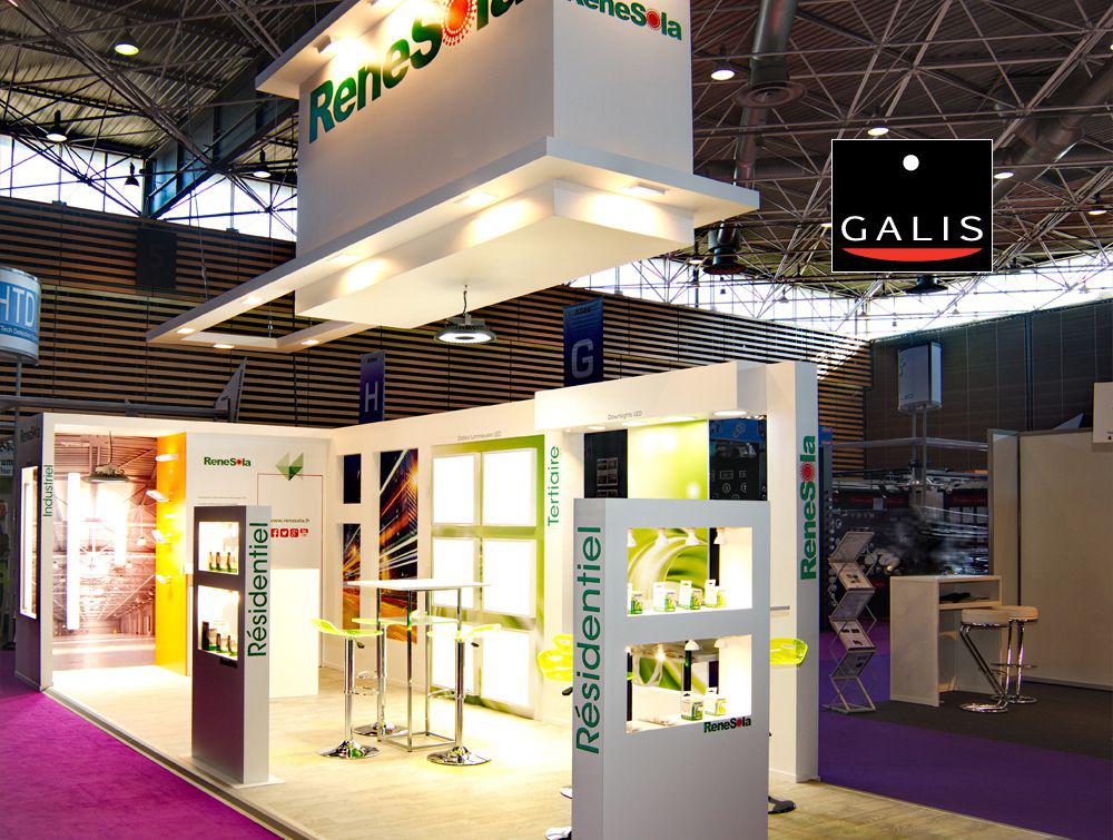 RENESOLA - Stand réalisé pour GALIS, agence de Design de stands.