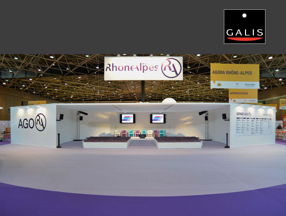REGION RHÔNE ALPES - Stand réalisé pour GALIS, agence de Design de stands.